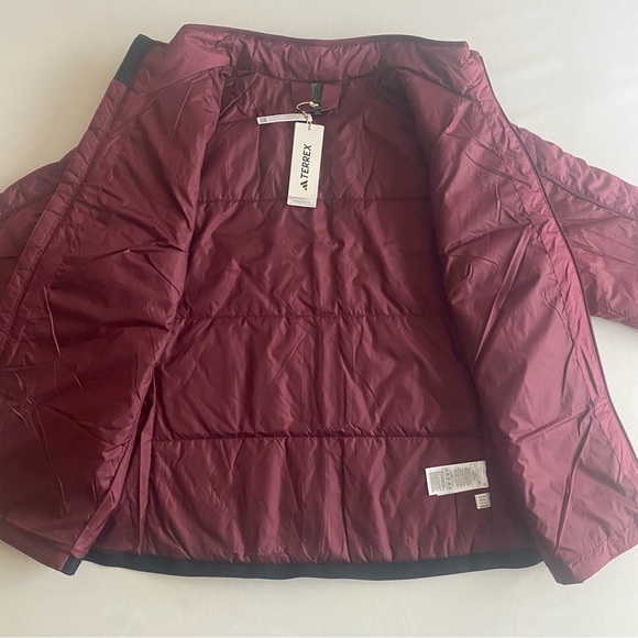 Adidas Terrex Puffer Jacket Women Plus 1X Quilted Insulated Full Zip Pockets Top - Picture 10 of 16